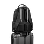 BOSTON SOLID. Zaino per laptop (17") in nylon 150D con 2 scomparti imbottiti - Nero