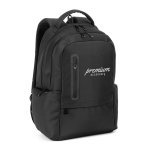 BOSTON SOLID. Zaino per laptop (17") in nylon 150D con 2 scomparti imbottiti - Nero