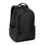 BOSTON SOLID. Zaino per laptop (17") in nylon 150D con 2 scomparti imbottiti - Nero
