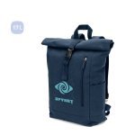 SAINT. Roll top backpack in recycled cotton and recycled polyester (380 g/m&sup2;)