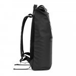 PORTLAND. PU roll top ranac sa džepom za laptop od 16" - Crna