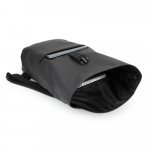 PORTLAND. PU roll top ranac sa džepom za laptop od 16" - Crna