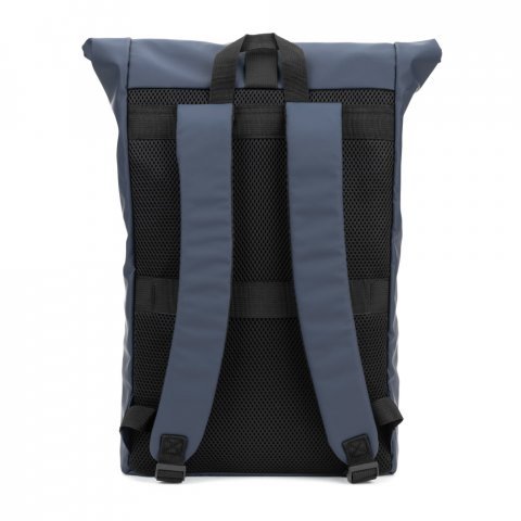 PORTLAND. PU roll top ranac sa džepom za laptop od 16" - Plava