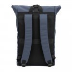 PORTLAND. PU roll top ranac sa džepom za laptop od 16" - Plava