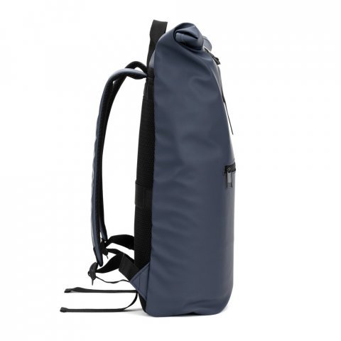 PORTLAND. PU roll top ranac sa džepom za laptop od 16" - Plava