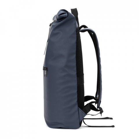 PORTLAND. PU roll top ranac sa džepom za laptop od 16" - Plava