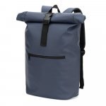 PORTLAND. PU roll top ranac sa džepom za laptop od 16" - Plava
