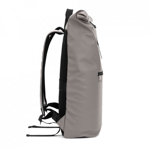PORTLAND. PU roll top ranac sa džepom za laptop od 16" - Siva