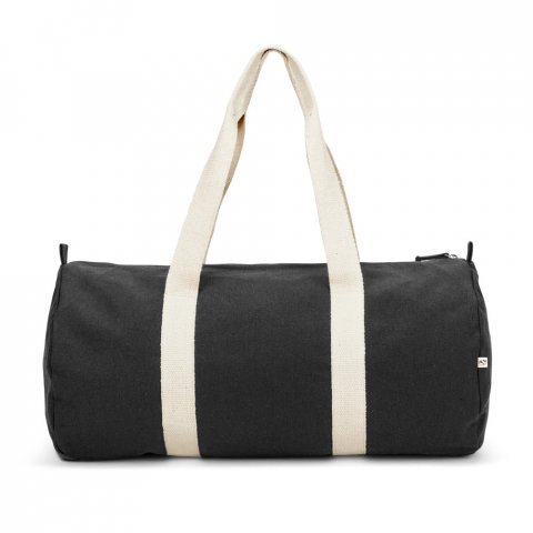 SAINT SPORT. Sporttas van gerecycled katoen en gerecycled polyester (380 g/m&sup2;) - Zwart
