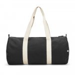 SAINT SPORT. Sporttas van gerecycled katoen en gerecycled polyester (380 g/m&sup2;) - Zwart
