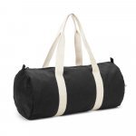 SAINT SPORT. Sporttas van gerecycled katoen en gerecycled polyester (380 g/m&sup2;) - Zwart