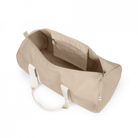 SAINT SPORT. Sporttas van gerecycled katoen en gerecycled polyester (380 g/m&sup2;) - Naturel
