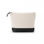 DAPHNE. Kosmetikpung i 100% bomuld (340 g/m&sup2;) i to farver - Sort