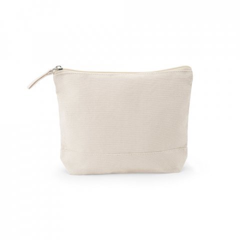 DAPHNE. Kosmetikpung i 100% bomuld (340 g/m&sup2;) i to farver - Let natur