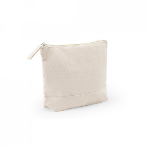 DAPHNE. Kosmetikpung i 100% bomuld (340 g/m&sup2;) i to farver - Let natur