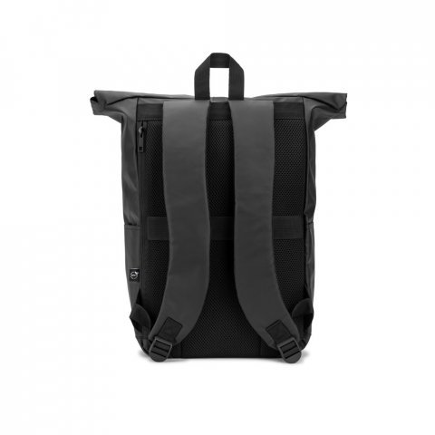 OSASCO BPACK. Rulleryggsekk med glidel&aring;ssystem som gj&oslash;r at toppen kan rulles opp for &aring; passe til ryggsekkens volum, laget av 600D resirkulert polyester - Kongebl&aring;