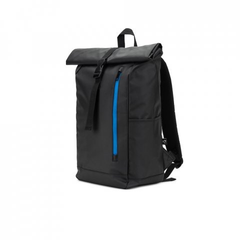 OSASCO BPACK. Rulleryggsekk med glidel&aring;ssystem som gj&oslash;r at toppen kan rulles opp for &aring; passe til ryggsekkens volum, laget av 600D resirkulert polyester - Kongebl&aring;