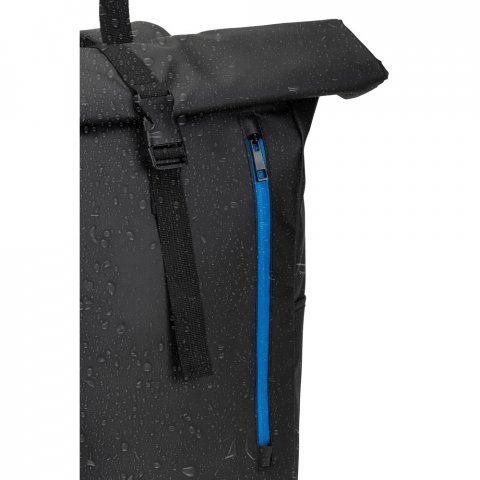 OSASCO BPACK. Rulleryggsekk med glidel&aring;ssystem som gj&oslash;r at toppen kan rulles opp for &aring; passe til ryggsekkens volum, laget av 600D resirkulert polyester - Kongebl&aring;