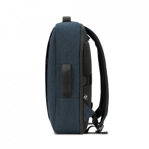 NIAMEY. Sac &agrave; dos pour ordinateur portable 15,6" en polyester recycl&eacute; 300D haute densit&eacute; - Bleu