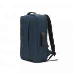 NIAMEY. Sac &agrave; dos pour ordinateur portable 15,6" en polyester recycl&eacute; 300D haute densit&eacute; - Bleu