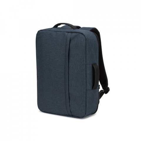 NIAMEY. Sac &agrave; dos pour ordinateur portable 15,6" en polyester recycl&eacute; 300D haute densit&eacute; - Bleu