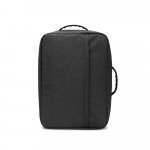 NIAMEY. Sac &agrave; dos pour ordinateur portable 15,6" en polyester recycl&eacute; 300D haute densit&eacute; - Gris fonc&eacute;