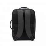 NIAMEY. Sac &agrave; dos pour ordinateur portable 15,6" en polyester recycl&eacute; 300D haute densit&eacute; - Gris fonc&eacute;