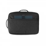 NIAMEY. Sac &agrave; dos pour ordinateur portable 15,6" en polyester recycl&eacute; 300D haute densit&eacute; - Gris fonc&eacute;