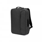 NIAMEY. Sac &agrave; dos pour ordinateur portable 15,6" en polyester recycl&eacute; 300D haute densit&eacute; - Gris fonc&eacute;