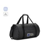 OSASCO SPORT. Sylinderformet sportsveske i h&oslash;ydensitets 600D resirkulert polyester med sidelommer for sko