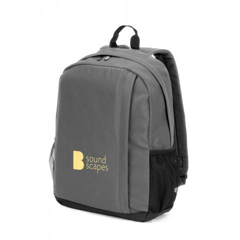 LIVERPOOL. High Density 600D Recycled Polyester Laptop Backpack 15" - Grey