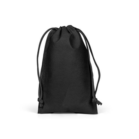 GIFT BAG S. Lille varmeforseglet non-woven pose (60 g/m&sup2;) - Sort