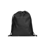GIFT BAG M. Mellemstor non-woven pose (60 g/m&sup2;) varmeforseglet - Sort