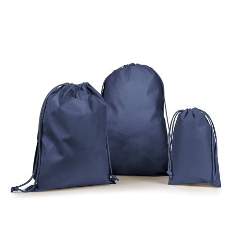 GIFT BAG M. Mellemstor non-woven pose (60 g/m&sup2;) varmeforseglet - Bl&aring;
