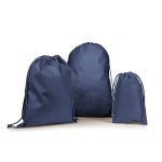 GIFT BAG M. Mellemstor non-woven pose (60 g/m&sup2;) varmeforseglet - Bl&aring;