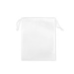 GIFT BAG M. Mellemstor non-woven pose (60 g/m&sup2;) varmeforseglet - Hvid