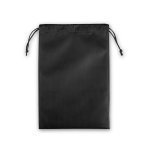GIFT BAG L. Stor varmeforseglet non-woven pose (60 g/m&sup2;) - Sort