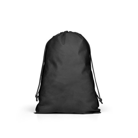 GIFT BAG L. Stor varmeforseglet non-woven pose (60 g/m&sup2;) - Sort