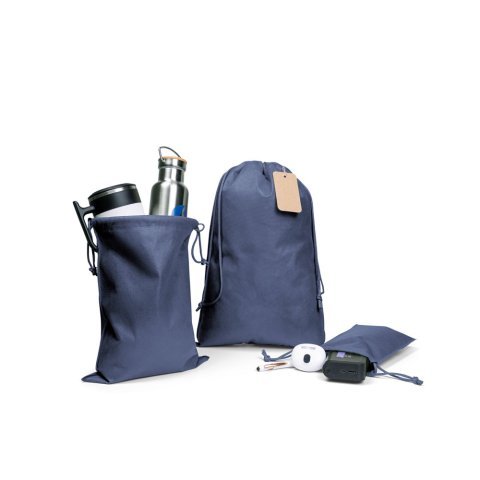 GIFT BAG L. Stor varmeforseglet non-woven pose (60 g/m&sup2;) - Bl&aring;