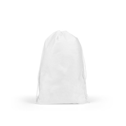 GIFT BAG L. Stor varmeforseglet non-woven pose (60 g/m&sup2;) - Hvid