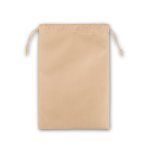 GIFT BAG L. Stor varmeforseglet non-woven pose (60 g/m&sup2;) - Lysebrun