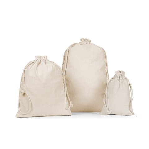 GIFTWRAP L. Stor pose, 100% bomuld (120 g/m&sup2;) - Let natur