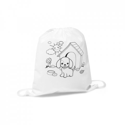 DRAWS. sn&oslash;repose for b&oslash;rn med mal selv print (80 g/m&sup2;) - Hvid