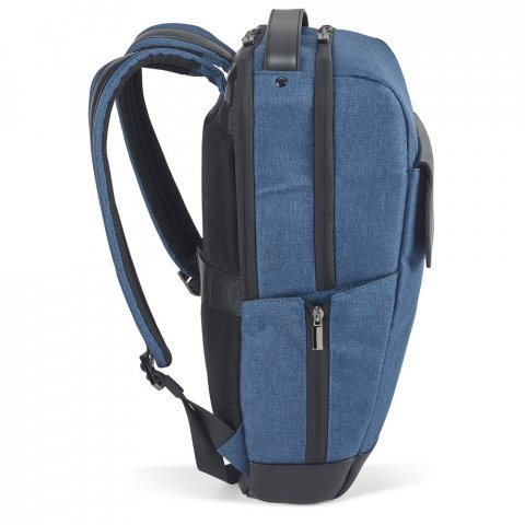 MOTION BACKPACK. Mochila de  sarga de poli&eacute;ster 600D y PU - Azul