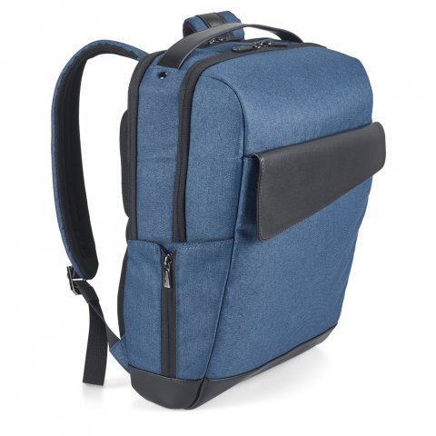 MOTION BACKPACK. Mochila de  sarga de poli&eacute;ster 600D y PU - Azul