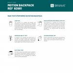 MOTION BACKPACK. Mochila de  sarga de poli&eacute;ster 600D y PU