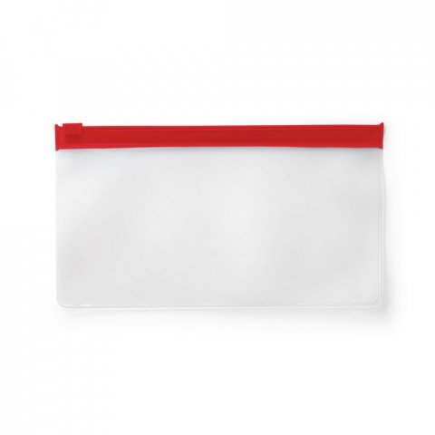 INGRID. Sacchetto multiuso in EVA con chiusura a cursore colorata - Rosso