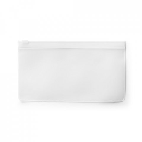 INGRID. Sacchetto multiuso in EVA con chiusura a cursore colorata - Bianco