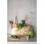 BRAGA. jutetaske (240 g/m&sup2;) med lomme i bomuld (140 g/m&sup2;)