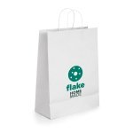CABAZON. Tragetasche aus Kraftpapier (90 g/m&sup2;) - Wei&szlig;